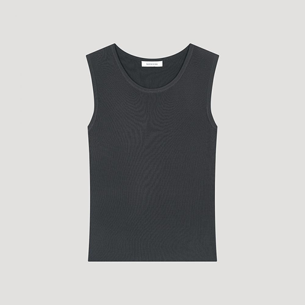 

She S miSS Slim Round Neck SleeveleSS Knit SSkpoo22570 Dg dark gray/55