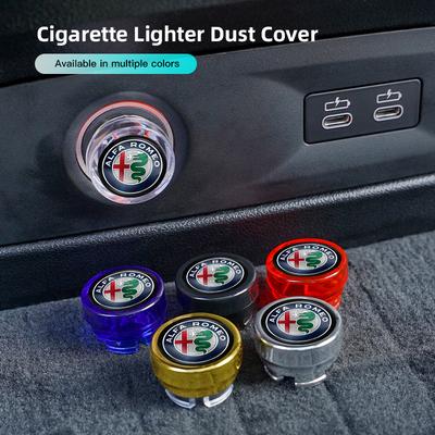 Car Cigarette Lighter Dust Cap Power Port Dustproof Cover Plug For 156 159 147 4C 8C 166 Giulia Giulietta Mito