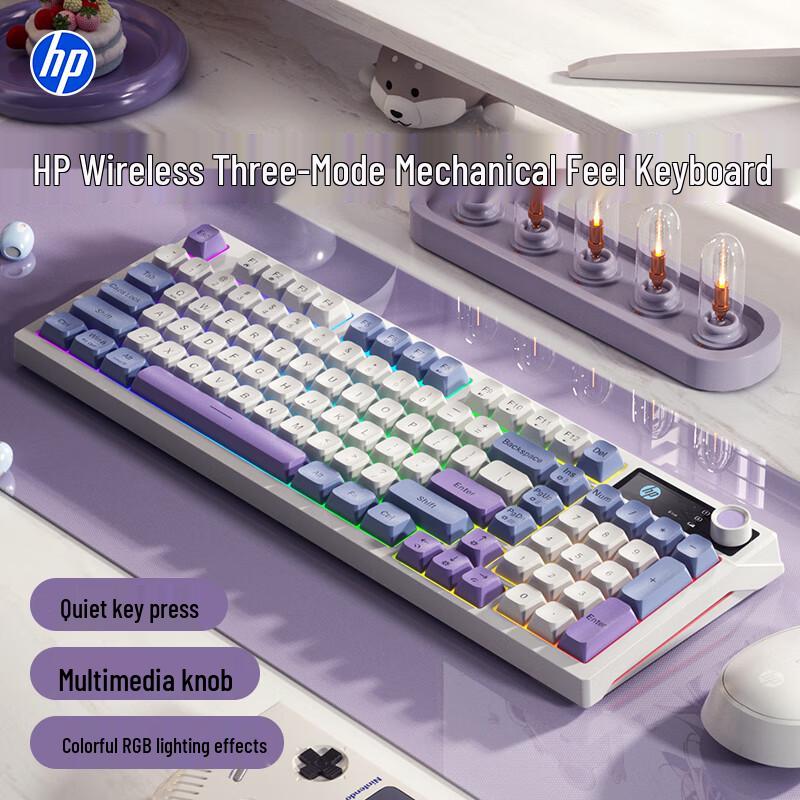 HP K500F Mechanical-Feel Keyboard with Multi-Function Knob