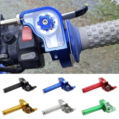 22mm Universal Motorcycle Adjustable Handlebars Moped Scooter Bike CNC Throttle Twist Grips For Moped Scooter Bike M10*1.5