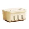 Innovative Timer Refrigerator Sealed Box for Organizing Fruits Vegetables Fridge with Drain Basket X3UC
