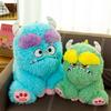 Adorable Long-haired Monster Plush Pillow For Girls Cute Sofa Toy In Soft Colors