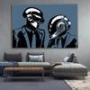 Daft Punk Music Singer Star Canvas Poster Alternative Abstract Art Painting Funny Wall Pictures Print for Cafes Bar Home Decor