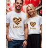 1 Stück Valentinstag Paar Lässiges T-Shirt Bequem für den ganzen Tag
