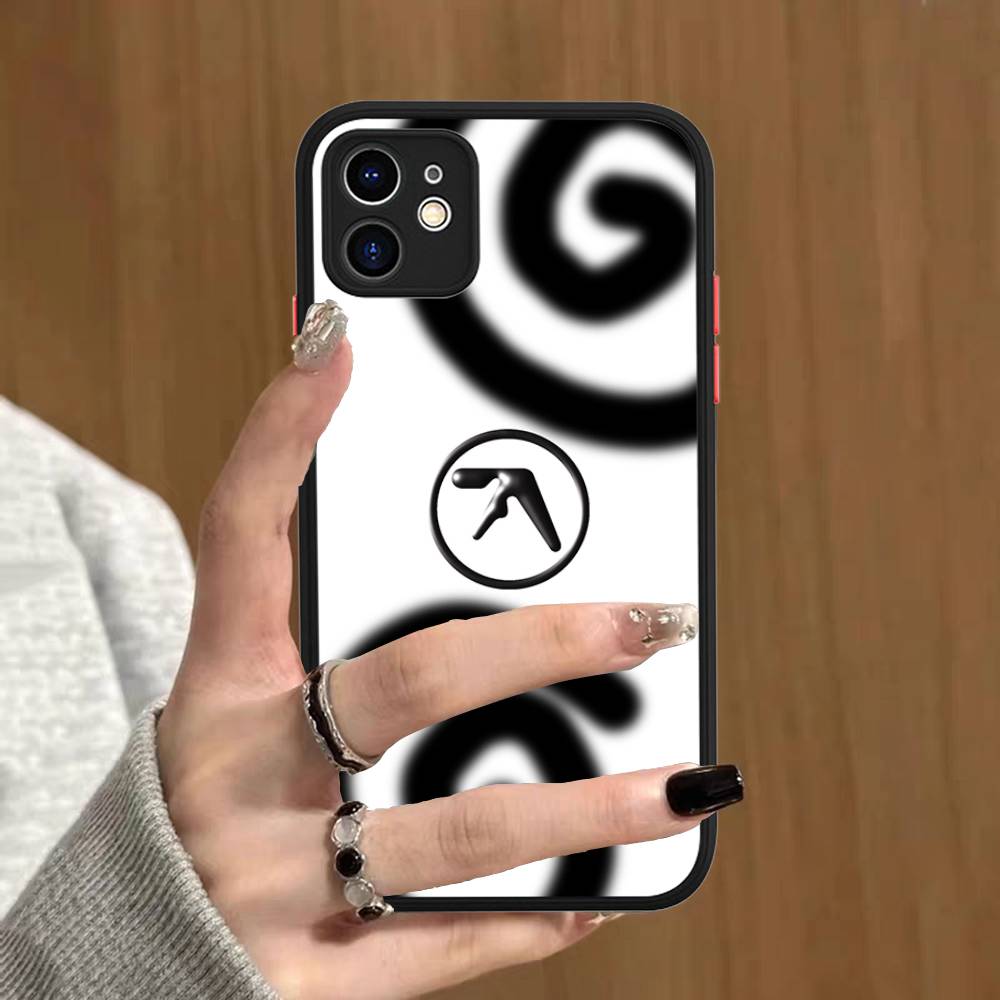 Musician A-Aphex T-Twin Phone Case For IPhone 16 15 14 13 12 11 Pro Max Plus X XS MAX Black Matte Phone Fundas