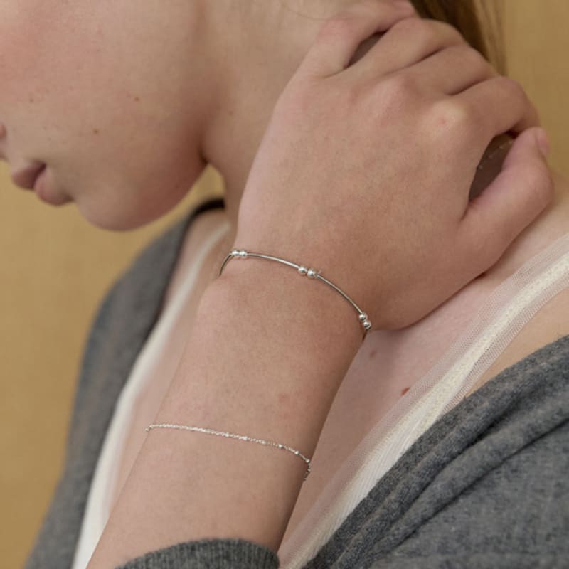 

LOVE ME MONSTER Ball & Bar Bracelet (L253MBC040) SILVER