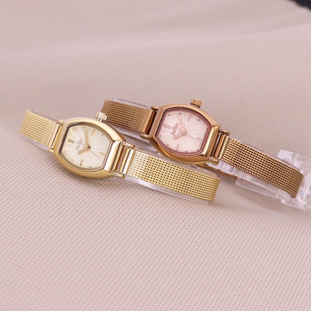 Mini Lady Women's Watch Japan Quartz Fashion Hours Dress Bracelet Simple Stainless Steel Strap Girl‘s Birthday Gift Julius Box