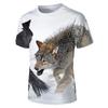 New Beast Animal Wolf Head Pattern 3D Printed T-shirt Plus Size Comfortable Personalized Daily Versatile Short Sleeve T-shirt