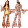 Halloween Retro Disco Hippie Costume Rock Band Couple Hip Hop Party Costume