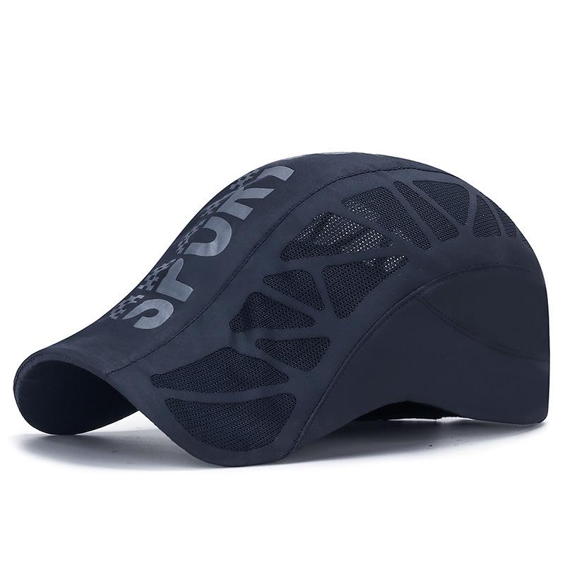 Summer Men's Quick-Dry Breathable Mesh Sports Cap with Sunshade and Sun Protection