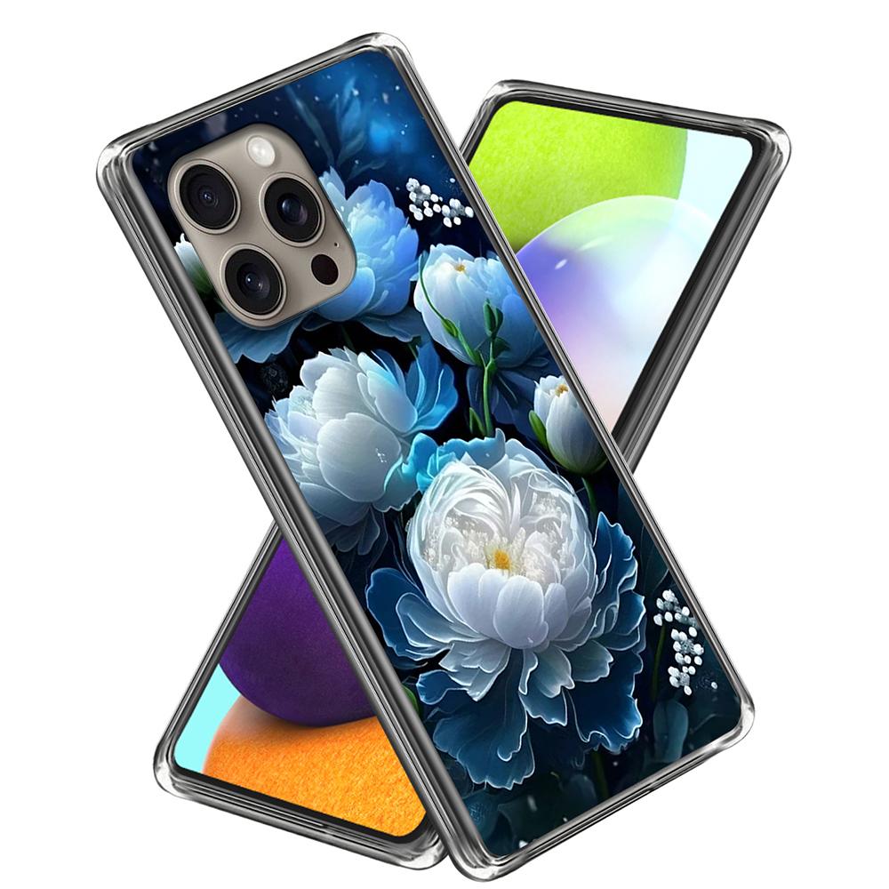 For iPhone 16 Pro Max Case Pattern Printed Shockproof TPU Phone Cover