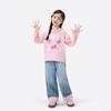 Xiaoyinman Mädchen Straight-Leg Jeans mit blumigen Gesäßtaschen
