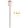 Wooden Honey Mixing Stirrer, 4Pcs 6.3 Inch Honey Dipper Sticks Honey Spoon