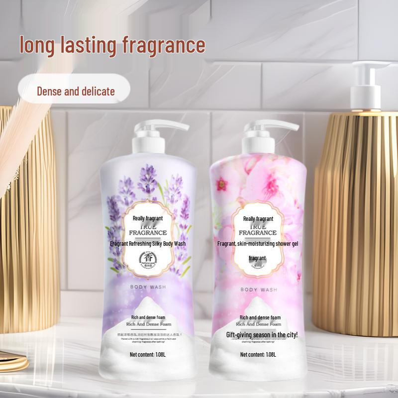 Lavender Foaming Body Wash, Family Size - Moisturizing & Hydrating with Long-Lasting Fragrance, All-Purpose Bath, Large Bottle