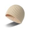 Autumn and winter men's and women's couples' wool hats, dome hats, solid-color men's hats, knitted hats, warm and trendy bald hats.