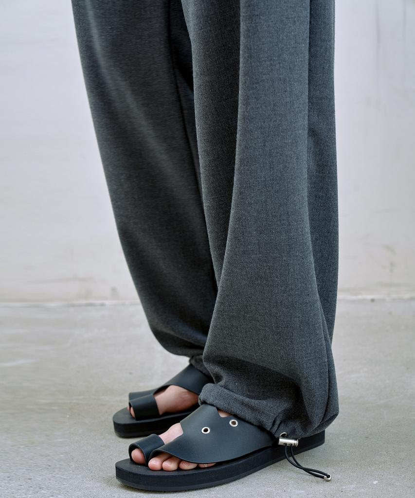 Triple Sense Lounge String Crepe Pants_Grey