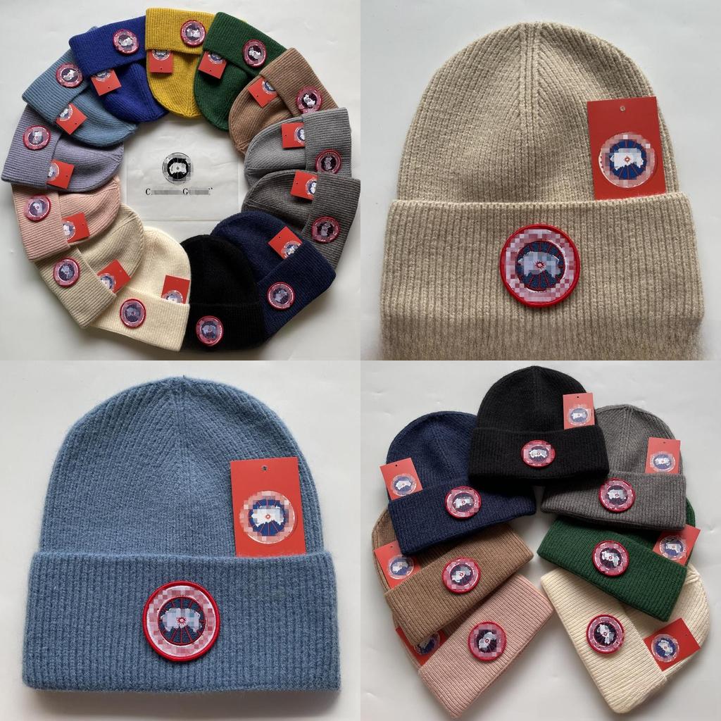 Damen-Beanie mit gestickten Buchstaben – Winter-Freizeitaccessoire