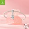 S9 Sterling Silver Ballet Shoes Pendant, Wind Personality Diy Bracelet Beaded Accessories Necklace Pendant