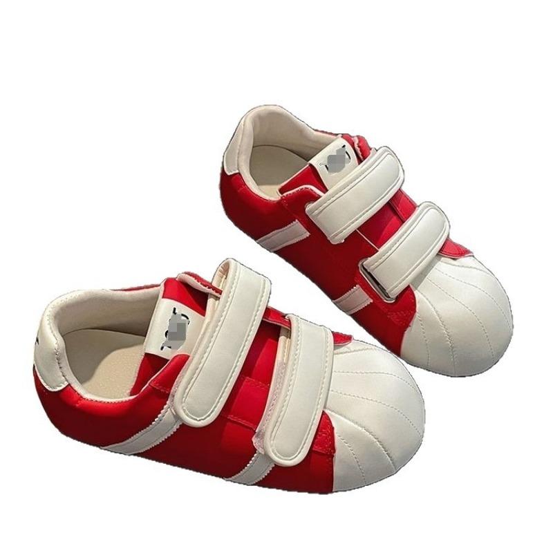 Velcro Large-head Low-top Women's Shoes, Thick-soled Height-increasing Casual Single Shoes