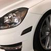 NJSBYL Smoke Lens White Full LED Front Side Marker Light Kit for 2012 2013 2014 Mercedes Benz Pre-LCI W204 LCI C250 C300 C350 C63 AMG Coupe Base