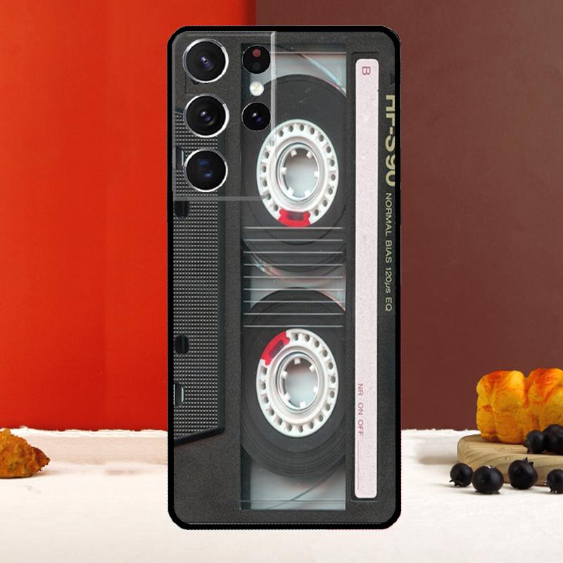 Cassette Tape Case For Samsung Galaxy S23 S22 Ultra S21 S10 S9 S20 Plus Note 10 20 S20 FE S21 FE Back Cover
