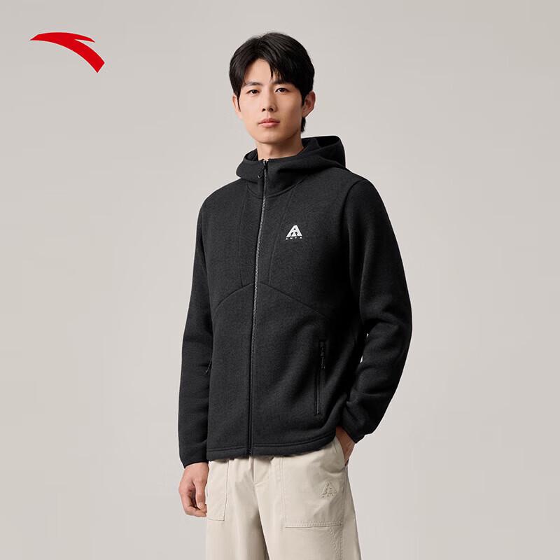 Anta Men's Z-Brother Fire Shell Hooded Warm Outdoor Jacket