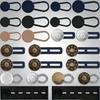 12/16/24/26 Pcs Button Style Button Extenders Strong Elasticity Easy Install Waist Extender Buttons Metal No Sew Extensions