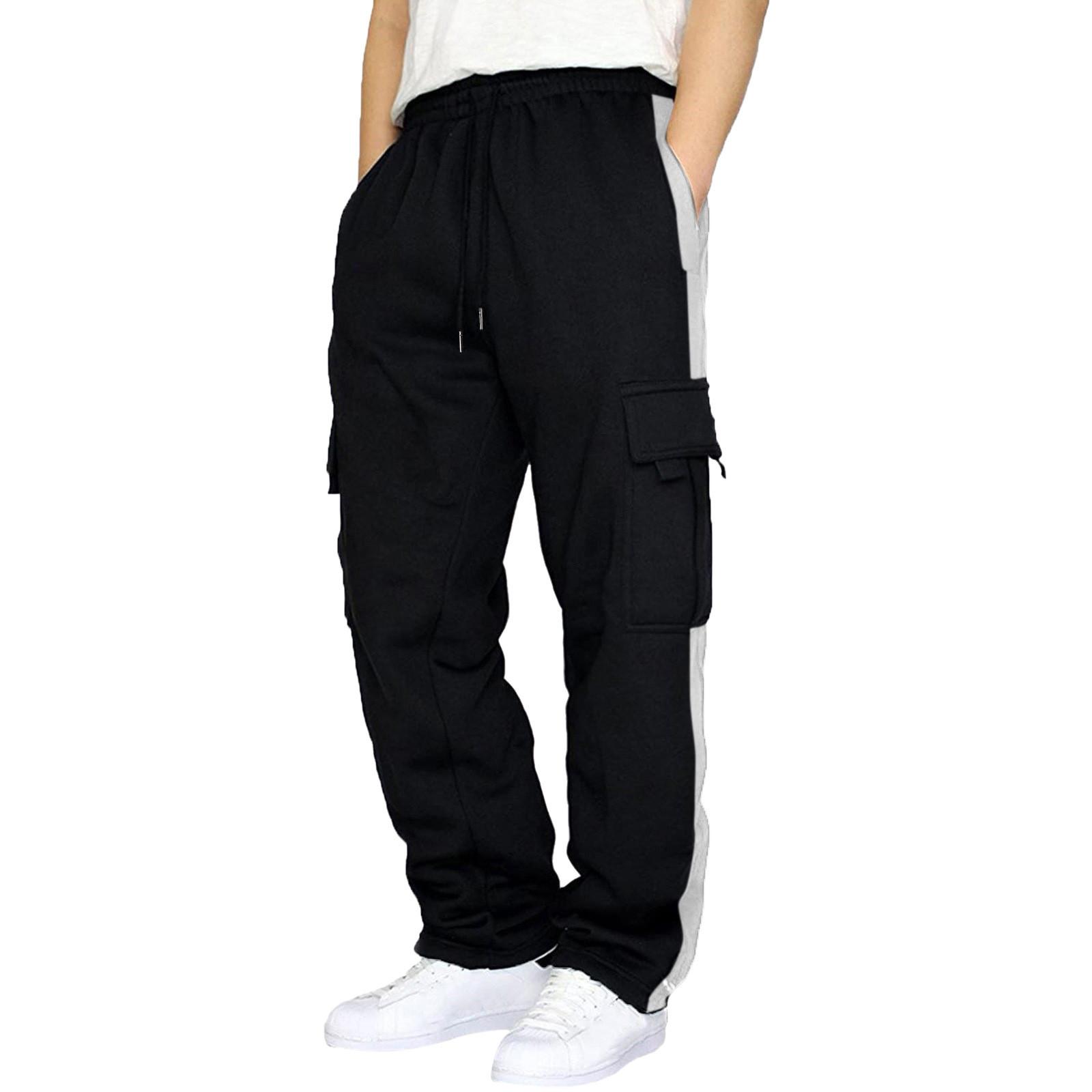 

Men s Overalls Drawstring Multi Pocket Casual Pants Hiking Pants L