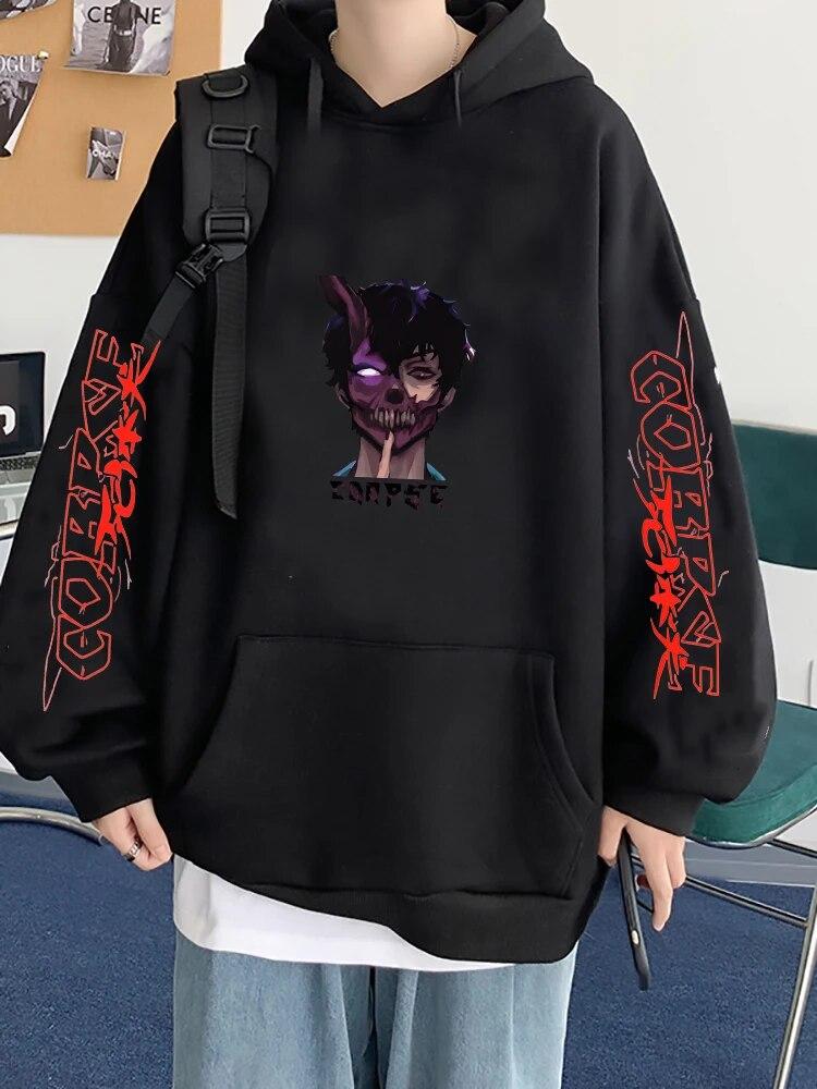 

Толстовка с капюшоном для мужа «Труп» Miss You Толстовка с принтом Merch Одежда в стиле панк с длинными рукавами Унисекс Свободная уличная одежда Унисекс Спортивный костюм с капюшоном