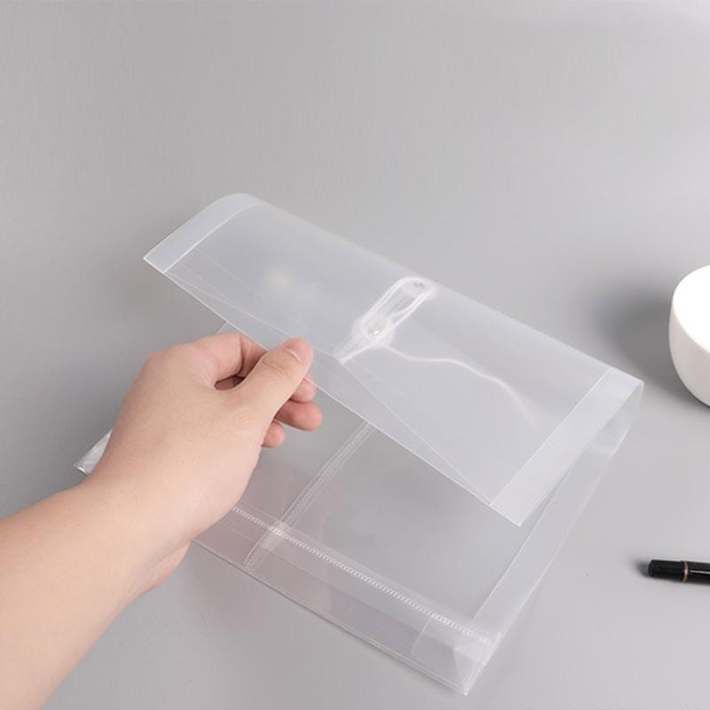 12 Stück A4 Aktenordner mit Schnurverschluss Büro Aktentaschen Wasserdichte PP Aktentasche Klarsichthülle für Erwachsene Büro