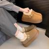 New Fleece and Thickened Shoes, Height-increasing and Warm Snow Boots, Women's Cotton Shoes