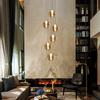 Chandelier - NETTLIFE - 6-light Chandelier - Height-adjustable - Modern Chandelier Pendant Lamp - Metal 41x41 Cm