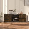 VidaXL Buffets 3 Pcs Smoked Oak Engineered Wood