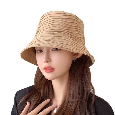 2023 New Unisex Cotton Bucket Hats Women Spring Sunscreen Panama Hat Men Pure Color Sunbonnet Fedoras Fisherman Hat Beach Cap