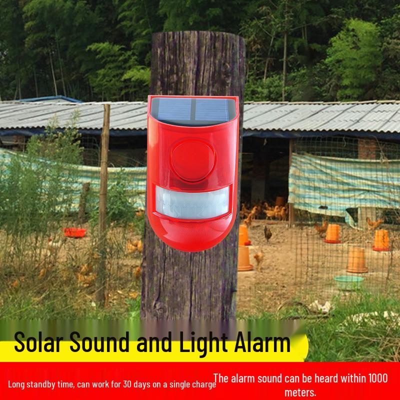 Solarbetriebener Wildtieralarm & Licht zum Schutz von Bauernhöfen