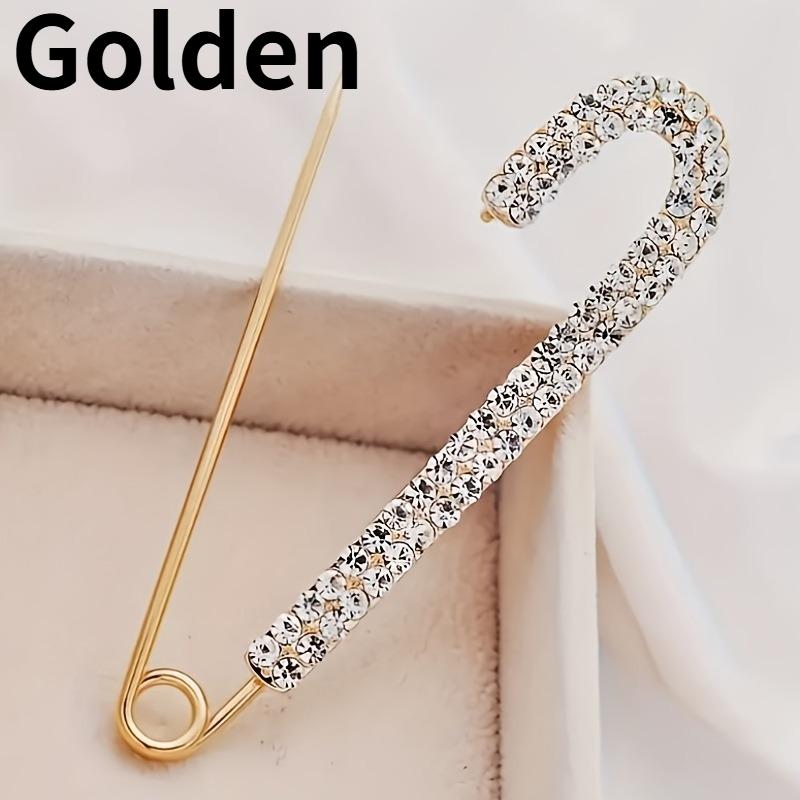 

1PC Fashionable and delicate clothes button pin corsage, used to modify pants and fix clothe,Suitable for daily decoration золотистый
