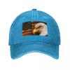 Bald Eagle with Flag Baseball Cap Tactical Cap Anime Hat Fishing Cap Snapback Luxury Women Unisexs
