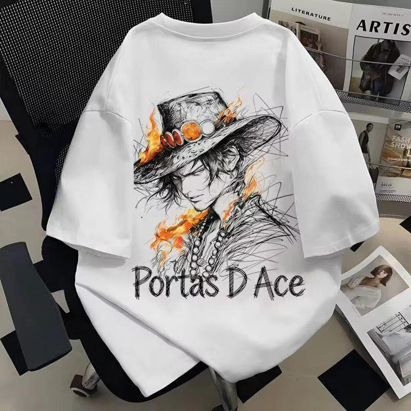 

One Piece Ace Luffy Saab Shanxsolon Anime Printed Tshirt Unisexs and Womens Tshirt Unisexs Top Sports Tshirt Unisexs Tshirt 2026 S