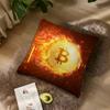 Crypto Currency Bitcoin Btc Pillow Case Living Room Home Sofa Office Shop Cover Printing Comfort Decoration Nordic Simplicity
