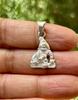 999 Silber Lord Krishna, Kanha jis Anhänger, Trage-Tempel, Puja-Tempel Schmuck, Hindu Medaillon, Handgefertigt, Handgefertigt