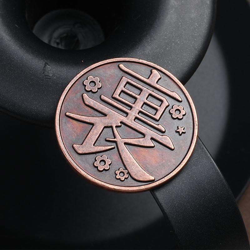 Demon Slayer Commemorative Coin Anime Metals Cosplay Props Demon Coin Collection Souvenir Souvenir Art Home Decoration Toys Gift