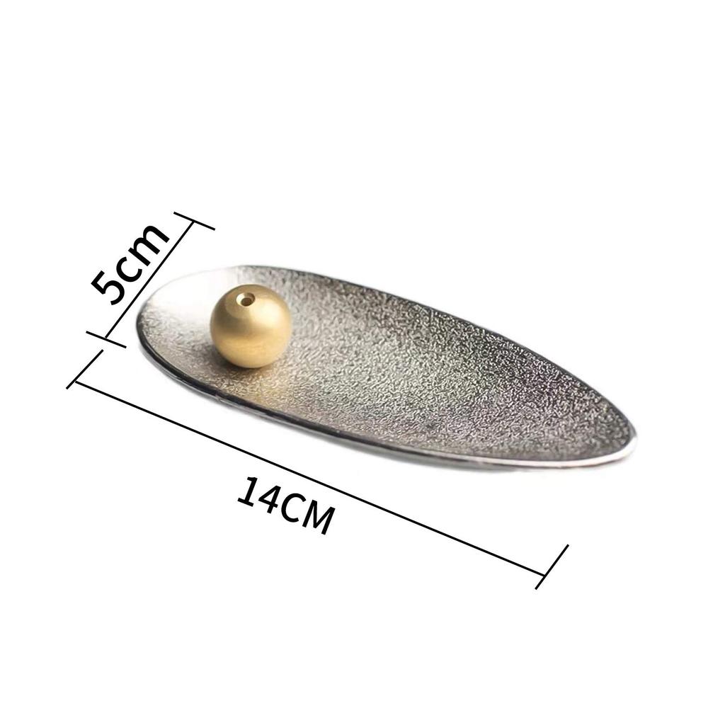 Liroyal Incense Holder, Incense Stick Holder, Incense Dishes for Buddhist Altars, Soothing Incense Burner, Japanese-Style Alloy Incense Holder, Ideal