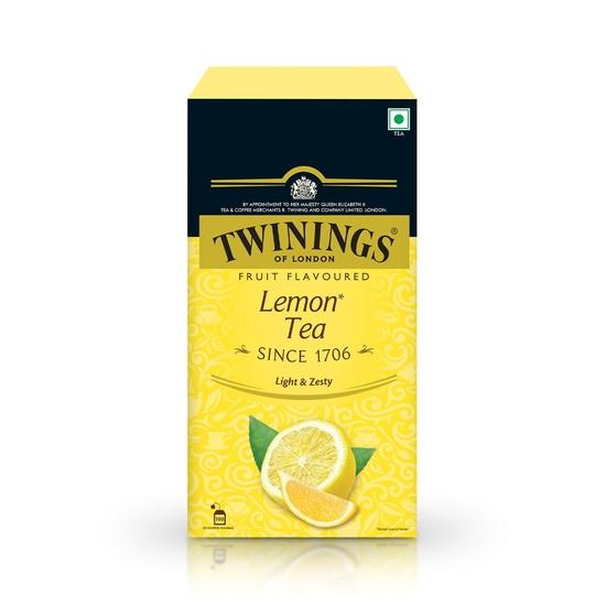 Черный чай с лимоном Twinings, 100 чайных пакетиков, 200 грамм