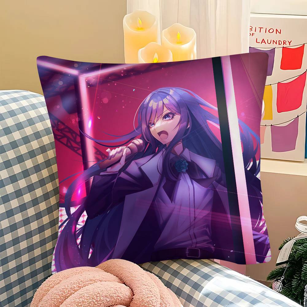 AAdoS Anime Cute Pillow Case Fashion Square Pillowcase Bedroom Sofa Room Ins Decoration Leisure Cushion Cover