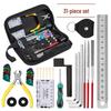 Guitar Repair Kit: 31-Piece Set with String Tools, Wrench, Sanding File, Measuring, Winder, Leveling Ruler