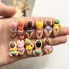 11pcs Cartoon Magnetic Fridge Sticker Swimmers Mermaid 3D Refrigerator Stickers Cute Magnetic Resin Fridge Sticker Kitchen