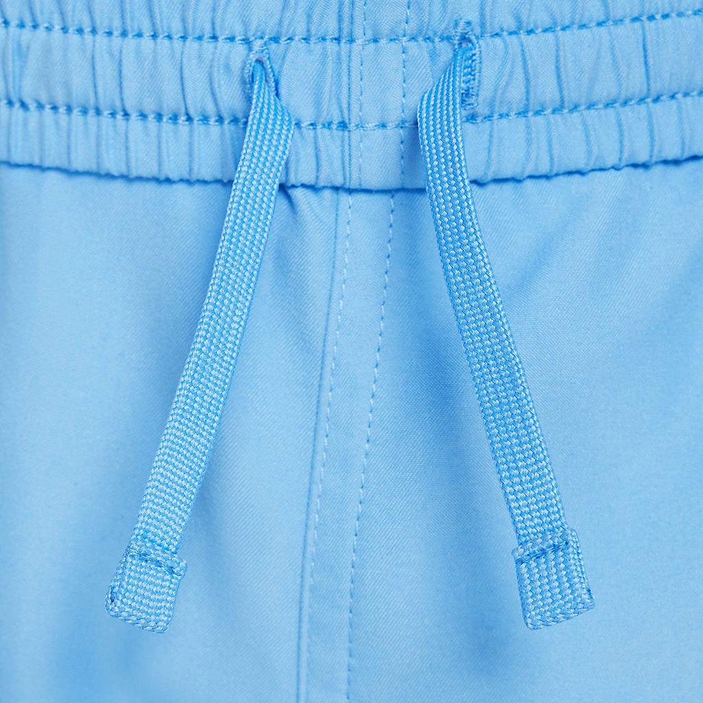 Nike Solid Color Mid Waist Straight Leg Shorts Kids Shorts University-Blue NESSF803-438