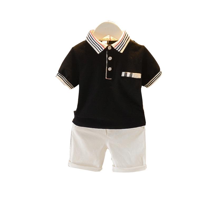 Toddler Boys' Summer Polo Shirt & Shorts Set: Infant Children's Outfit