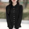 Frühlingsneuer Damen Strickcardigan Pullover, Damen POLO-Shirt, Kragen und langärmlig
