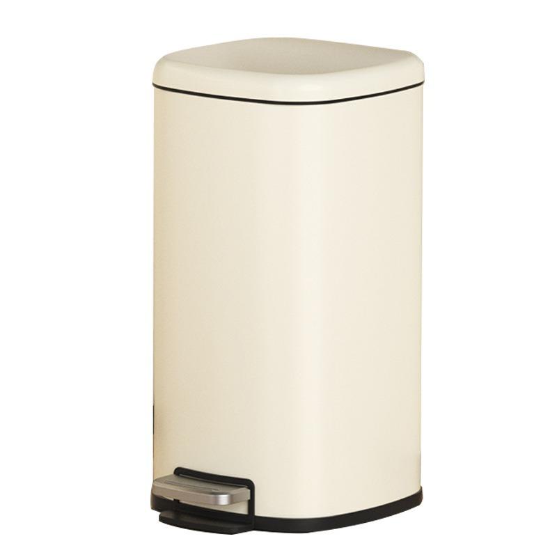 Stainless Steel Trash Can Large Capacity Foot Pedal Trash Bin Modern Simple Household Garbage Bins Kitchen Clean Accessories